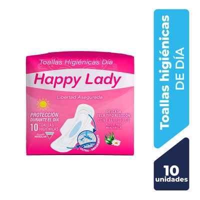 Happy Lady Toallas Higi&eacute;nicas D&iacute;a - Bolsa 10 UN
