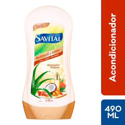 Savital Acondicionador Multi&oacute;leos y S&aacute;bila - Frasco 490 ML