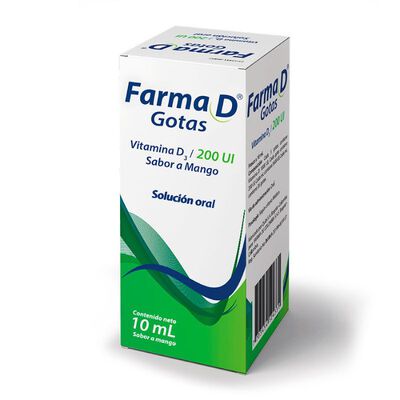 Farma D 200 UI Gotas Sabor a Mango - Frasco 10ML