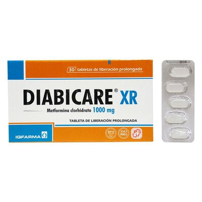 Diabicare XR 1000 Mg - Caja 30 UN