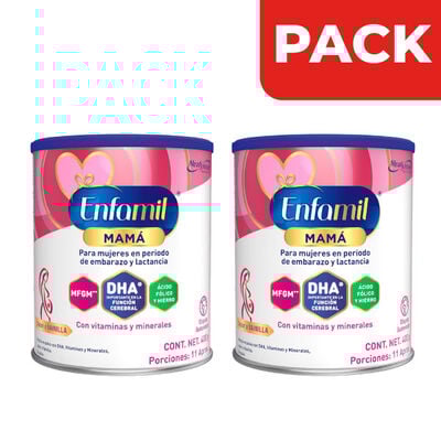 D&uacute;o Pack Enfamil Mam&aacute; en Periodo de Embarazo y Lactancia Sabor Vainilla - Lata 400 G