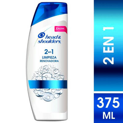 Shampoo Head & Shoulders 2en1 Limpieza Renovadora - Frasco 375 ML
