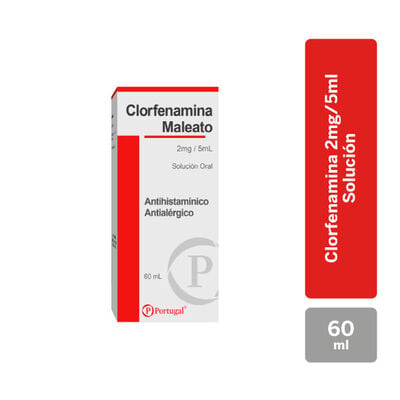 Clorfenamina Maleto Jarabe C/C - Frasco 60 ML