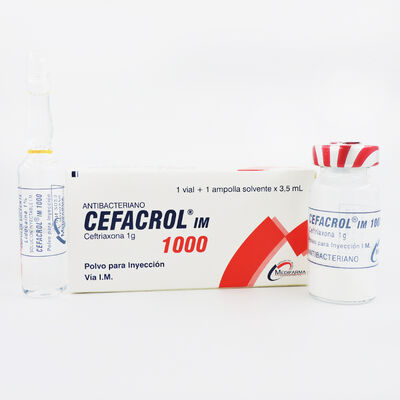 Cefacrol IM 1000 Mg - Caja 1 UN
