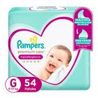 Pa&ntilde;ales Pampers Premium Care Talla G - Bolsa 54 UN, , large image number null