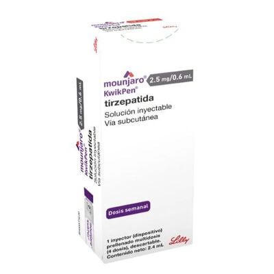 Mounjaro 2.5MG/0.6ML - Soluci&oacute;n inyectable 4 dosis