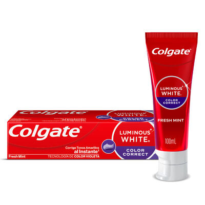 Colgate Crema dental Luminous White Color 100 ML - Caja 1UN
