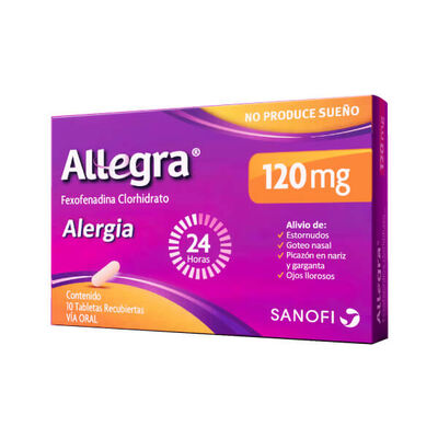 Allegra 120 Mg - Caja 10 UN
