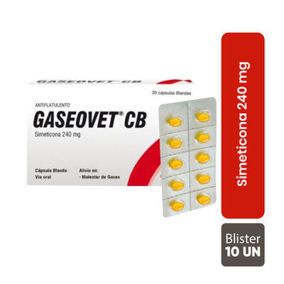 Gaseovet CB 240 mg  Tableta - Blister 10 UN