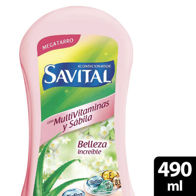 Savital Acondicionador Multivitaminas y S&aacute;bila - Frasco 490Ml