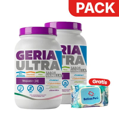 D&uacute;o Pack GeriaUltra Sabor Vainilla - Pote 1Kg