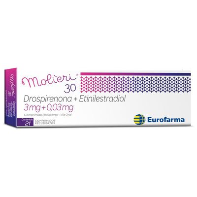 Molieri 20 30 Mg - Caja 21 Comprimidos