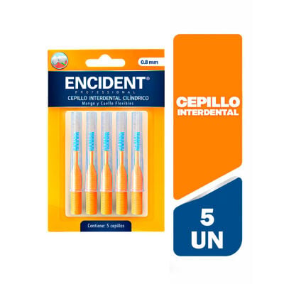Encident Cepillo Interdental 0.8mm - Caja 5 UN