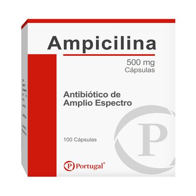 Ampicilina 500 Mg C&aacute;psulas - Caja 100 UN