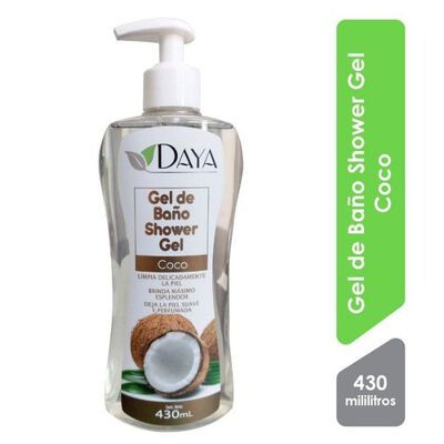 Daya Gel de Ba&ntilde;o Shower Gel Coco- Frasco 430 ML