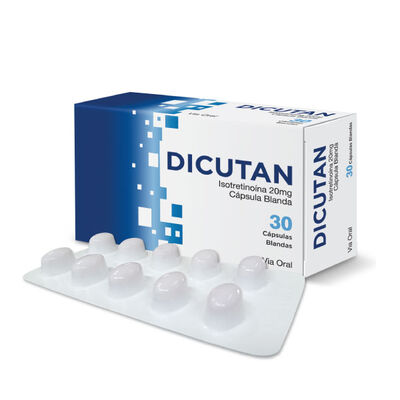 Dicutan 20 mg C&aacute;psula blanda - Blister 10UN