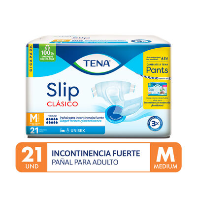 Tena Slip Cl&aacute;sico Talla M - Bolsa 21 UN