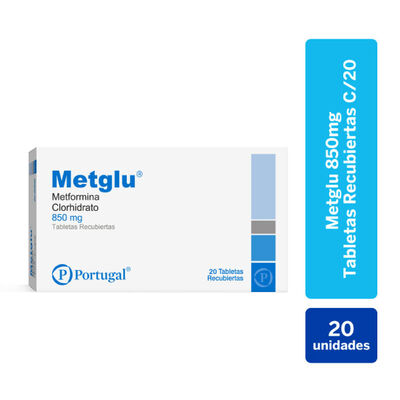 Metglu 850 MG - 20 tabletas