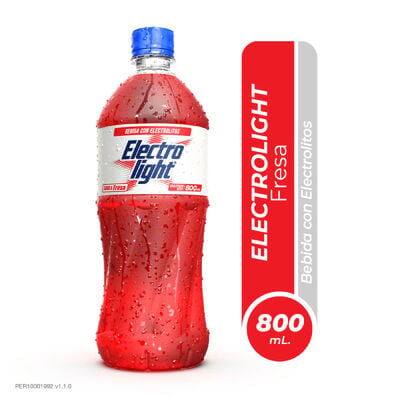 Bebida Hidratante Electrolight Fresa - Frasco 800 ML