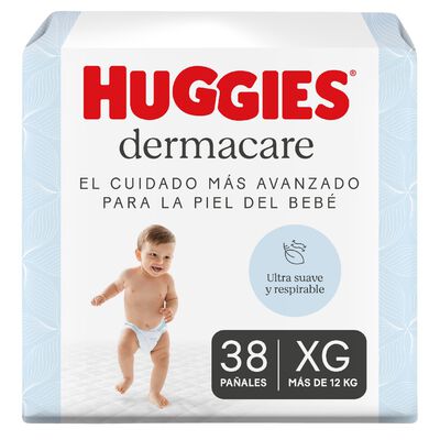 Pa&ntilde;ales Huggies Dermacare Talla XG - Bolsa 38 UN
