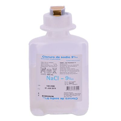 Cloruro De Sodio 9% - Frasco 100 ML