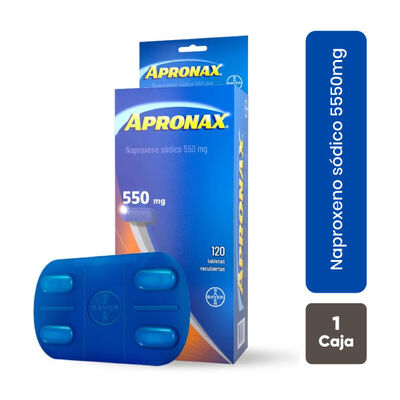 Apronax 550mg Tableta recubierta - Caja 120 UN