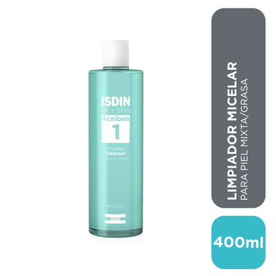Isdin Acniben Micellar Cleanser - Frasco 400 ML
