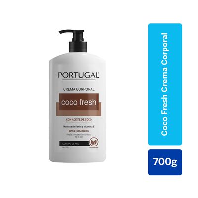 Portugal Crema Corporal Coco Fresh - Frasco 700 G