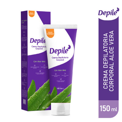 Depile Crema Depilatoria Corporal 3 En 1 Aloe Vera - Frasco 150 ML