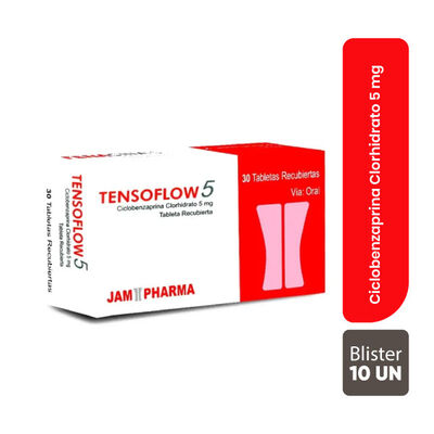 Tensoflow 5 Mg Tableta Recubierta - Bl&iacute;ster 10 UN