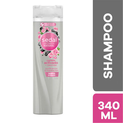 Shampoo Sedal Carb&oacute;n y Peonias - Frasco 340 ML
