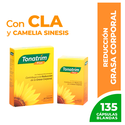 Tonatrim Plus 90+45 C&aacute;psulas Blandas - Pack 2UN