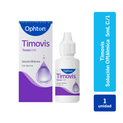 Timovis 0.5%   soluci&oacute;n oftalmol&oacute;gica - Frasco 5 Ml