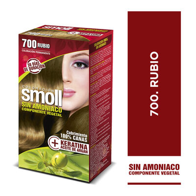 Tinte Smoll Sin Amoniaco Kit 700 Rubio - Caja 1 UN
