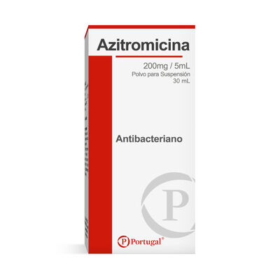 Azitromicina 200mg/5ml Polvo para Suspensi&oacute;n Oral - Frasco 30 ML