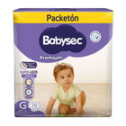 Pa&ntilde;al Babysec Premium Packet&oacute;n talla G - Bolsa 78 UN, , large image number null