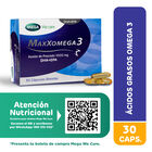 MaxXomega 3 C&aacute;psulas Blancas - Caja 30 UN, , large image number null