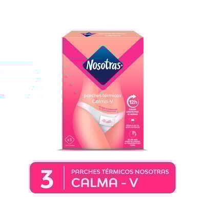 Parche T&eacute;rmico Nosotras Calma-V - Caja 3 UN