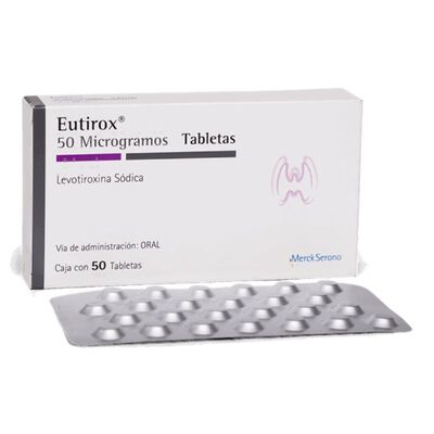 Eutirox 50 Mcg Tabletas - Caja 50 UN