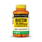 Biotina 10,000 Plus Keratina 100 Mg - Frasco 60 UN, , large image number null