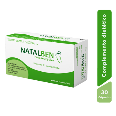 Natalben Preconceptivo C&aacute;psulas - Caja 30 UN