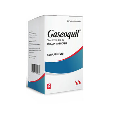Gaseoquil 160 Mg Tableta Masticable  -Caja 100 UN