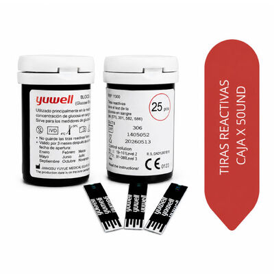 Tiras reactivas para Glucosa - Caja 50 UN