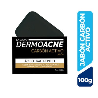 Dermoacn&eacute; Jab&oacute;n carb&oacute;n activo - 100G