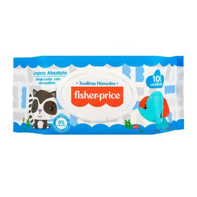 Toallitas Humedas Limpieza Absoluta Fisher Price - Bolsa 100 UN