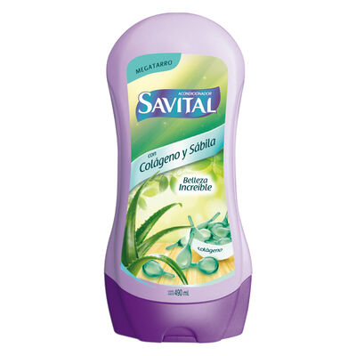 Savital Acondicionador Col&aacute;geno y S&aacute;bila - Frasco 490 Ml