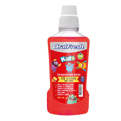 Enjuague Bucal Oral Fresh Kids - Frasco 500 Ml