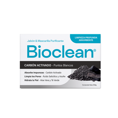 Bioclean Jabon Carbon - Barra 100 G