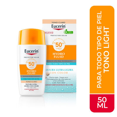 Eucerin Sun Hydro-Fluid Tono Light FPS 50+ - Frasco 50 ML