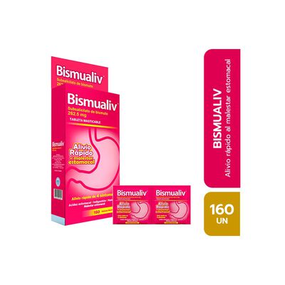 Bismutol 262 Mg Tableta Masticable - Sobre 2 UN